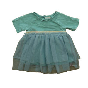 Hanna Andersson Girls Aqua Dress size: 3-6 Months